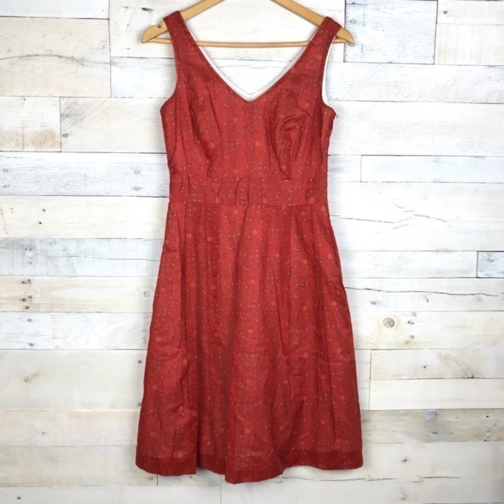 Anne Klein Apple Cinnamon Combo Fit Flare Dress 2